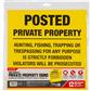 Allen Posted No Trespassing Signs 12 pk.