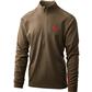 Badlands Pecora Heavyweight Merino 1/4 Zip MUD Small