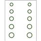 Gunstar Mini Circles Target Reticle Set Green