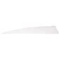 Gateway Shield Cut Feathers Flo White 4 in. LW 50 pk.