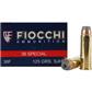 Fiocchi Defense Dynamics Centerfire Handgun Ammo 38 Spl. 125 gr. JHP 50 rd.