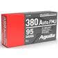 Aguila Pistol Ammo 380 ACP 95 gr. FMJ 50 rd.