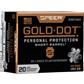 Speer Gold Dot Personal Protection Pistol Ammo 40 S&W 180 gr. HP Short Barrel 20 rd.