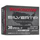 Winchester Silvertip Pistol Ammo 38 Spl.+P 125 gr. JHP 20 rd.