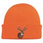 Outdoor Cap Knit Watch Cap w/Deer Blaze Orange