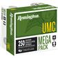 Remington UMC Handgun Ammo 9mm 115 gr. FMJ 250 rd.