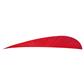 Trueflight Parabolic Feathers Red 4 in. RW 100 pk.