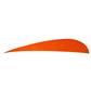 Trueflight Parabolic Feathers Orange 4 in. RW 100 pk.